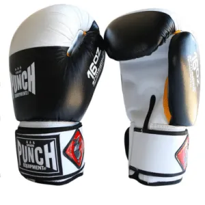 90231     ~ ARMADILLO BOXING GLOVES BLACK/WHITE