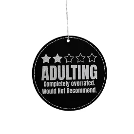 Adulting Review Ornament