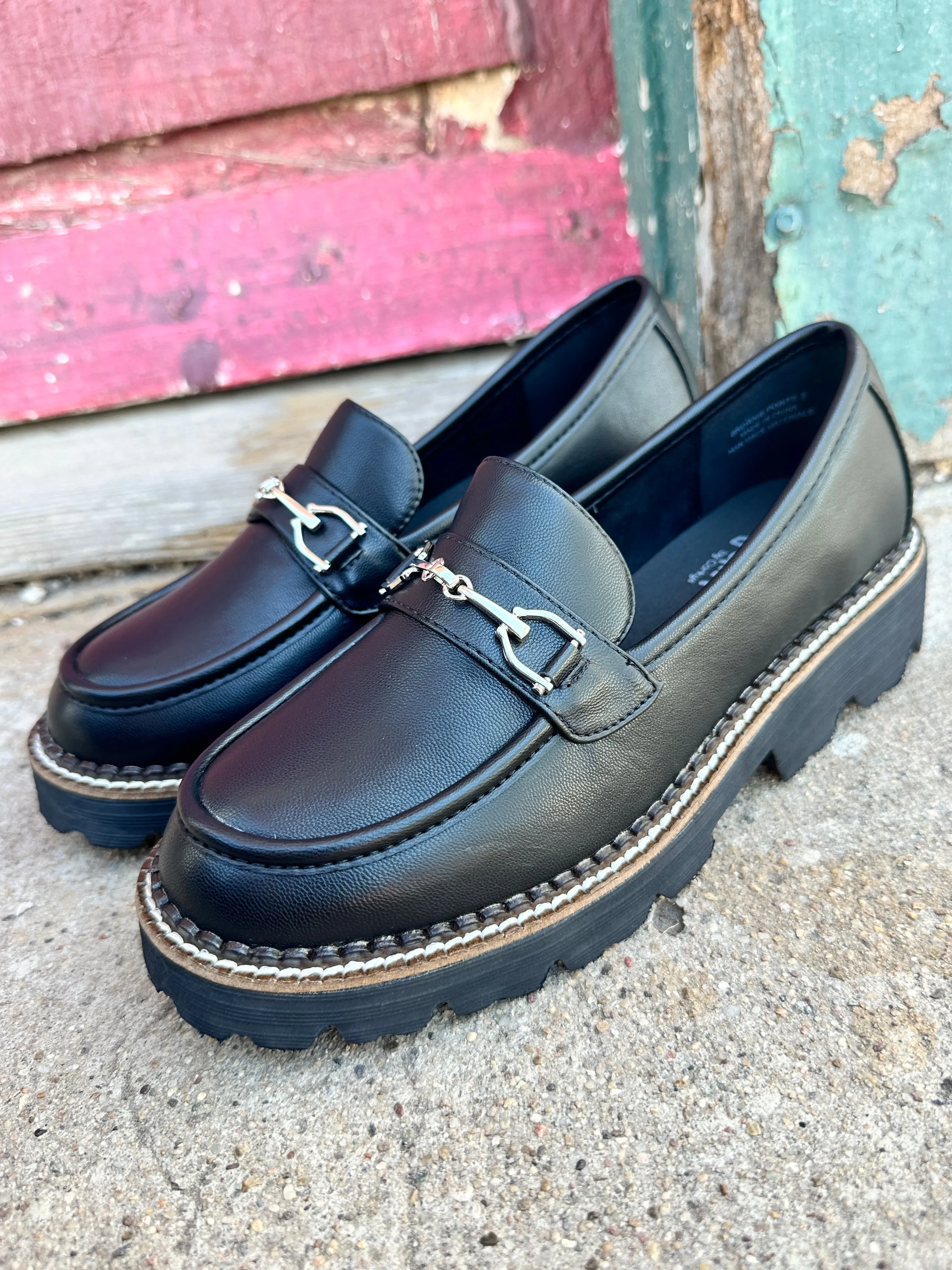 Brownie Points Black Loafer by Corky's