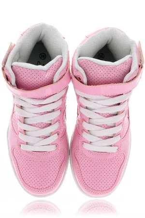 FREDDIE Pink Patent Sneakers