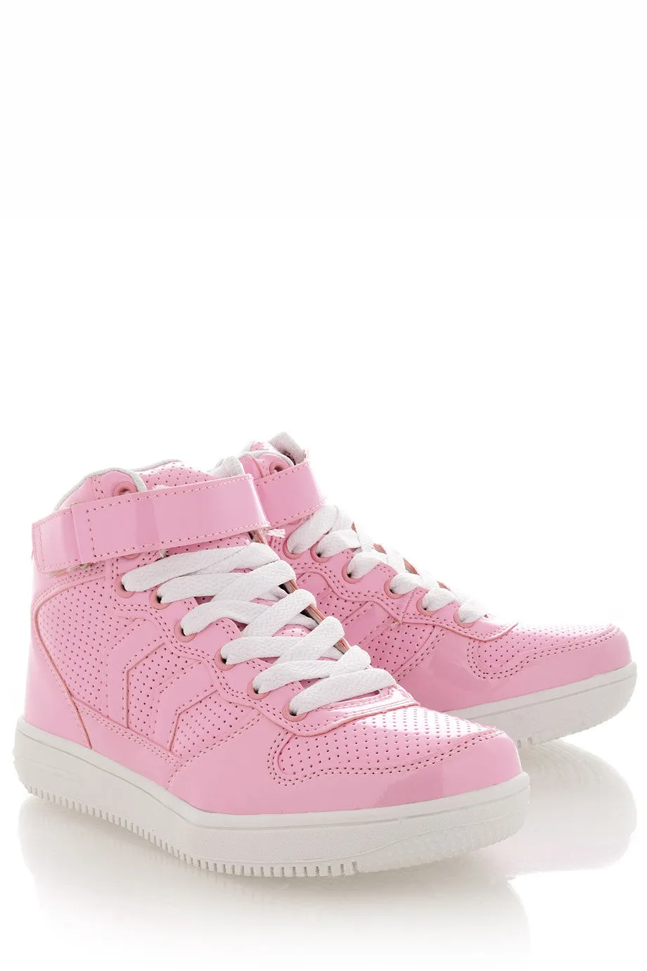 FREDDIE Pink Patent Sneakers