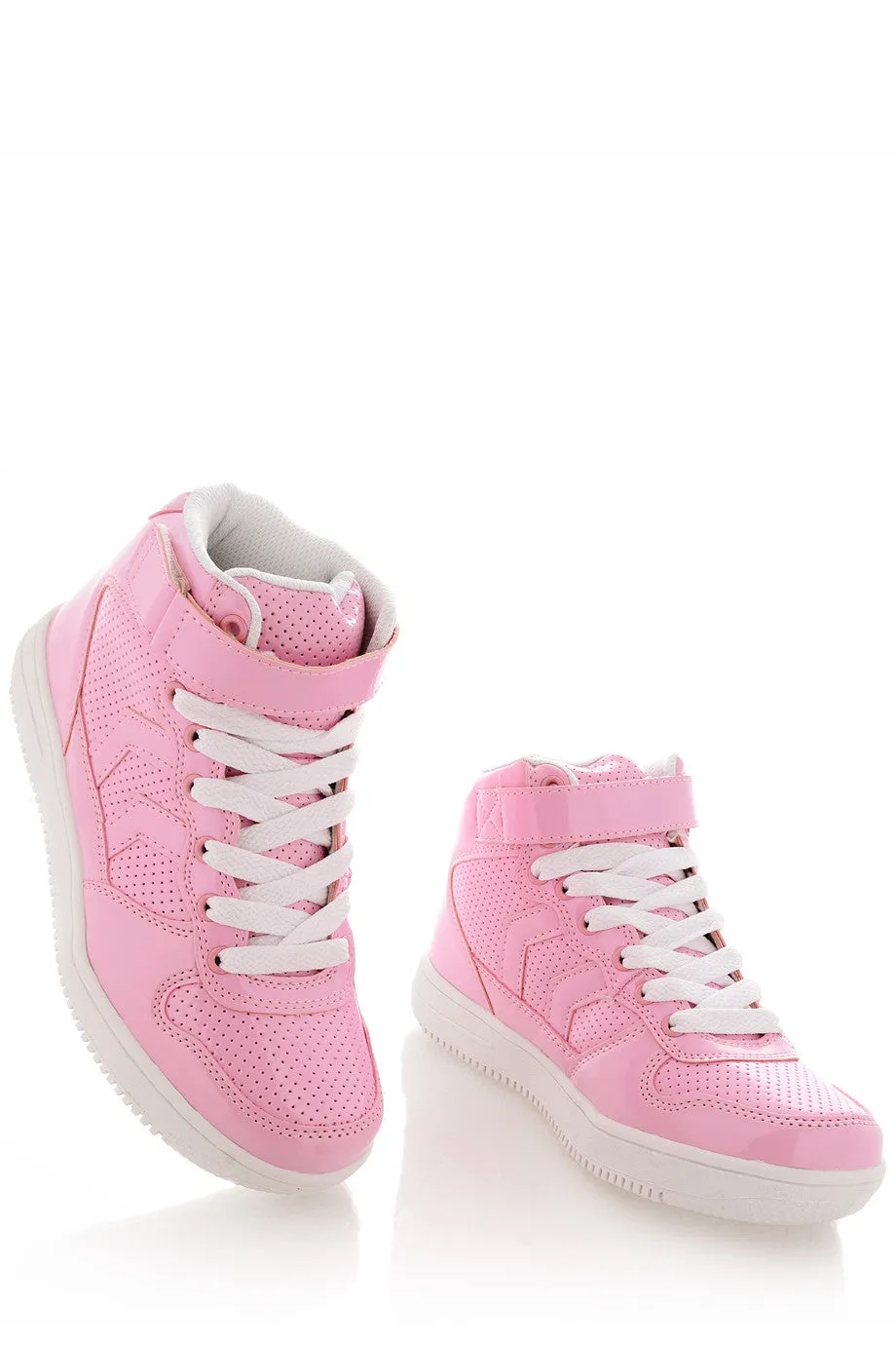 FREDDIE Pink Patent Sneakers