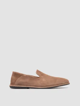 MIENNE 001 - Taupe Suede Penny Loafers