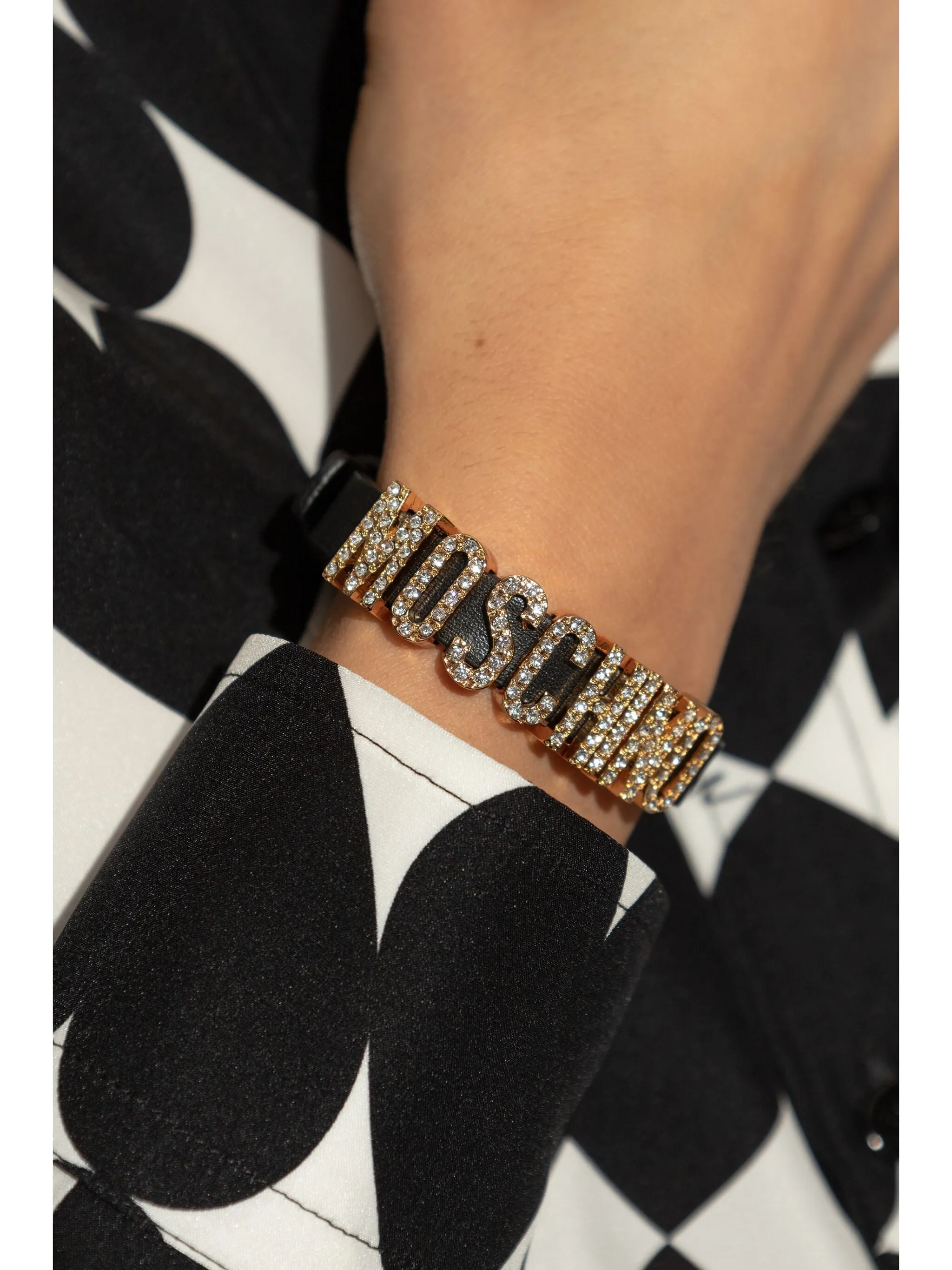 MOSCHINO LOGO-LETTERING BRACELET