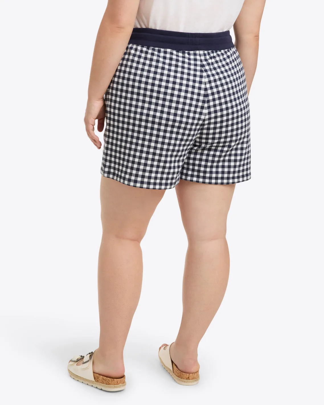 Natalie Sweatshorts in Gingham