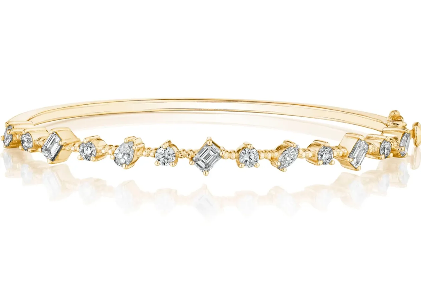 Penny Preville Mixed Shape Diamond Bangle Bracelet